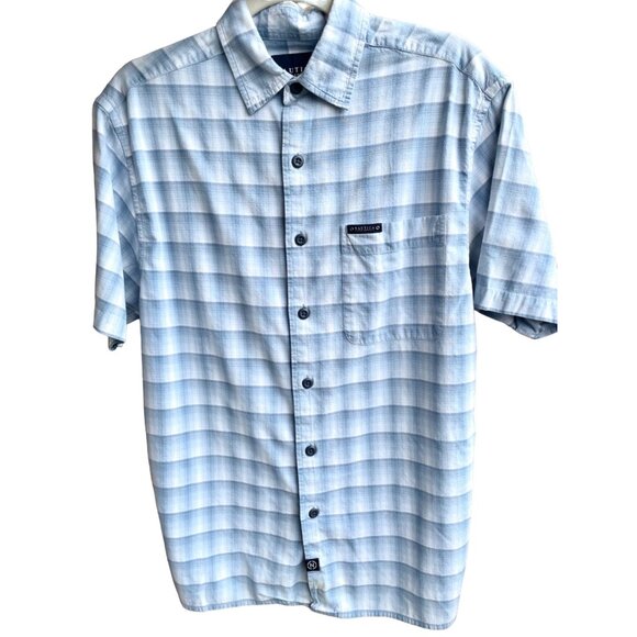 Nautica Jeans Co Mens Plaid Short Sleeved Button Down Shirt size S with Pocket - Picture 3 of 7
